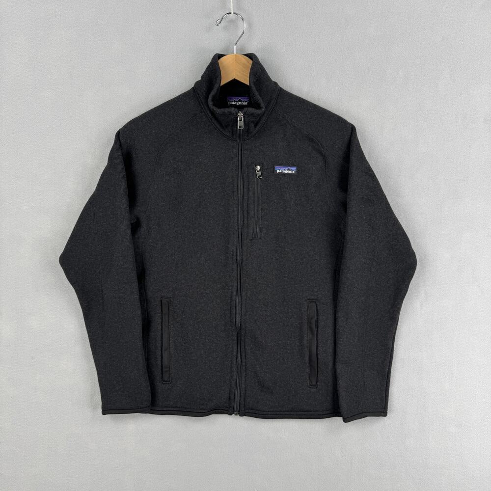 Patagonia Jacket Mens Medium Black Better Sweater Fleece Full Zip Outdoors